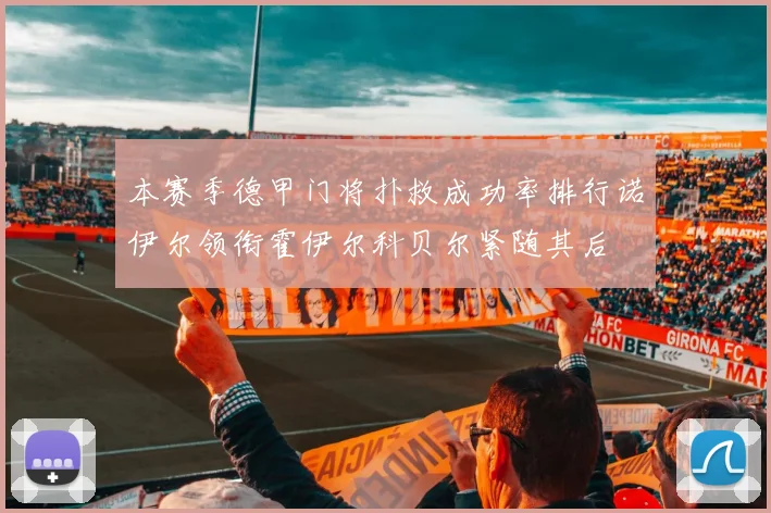 本赛季德甲门将扑救成功率排行诺伊尔领衔霍伊尔科贝尔紧随其后